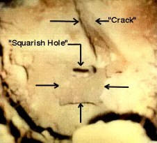 Crucifixion Post Hole with Rock Plug