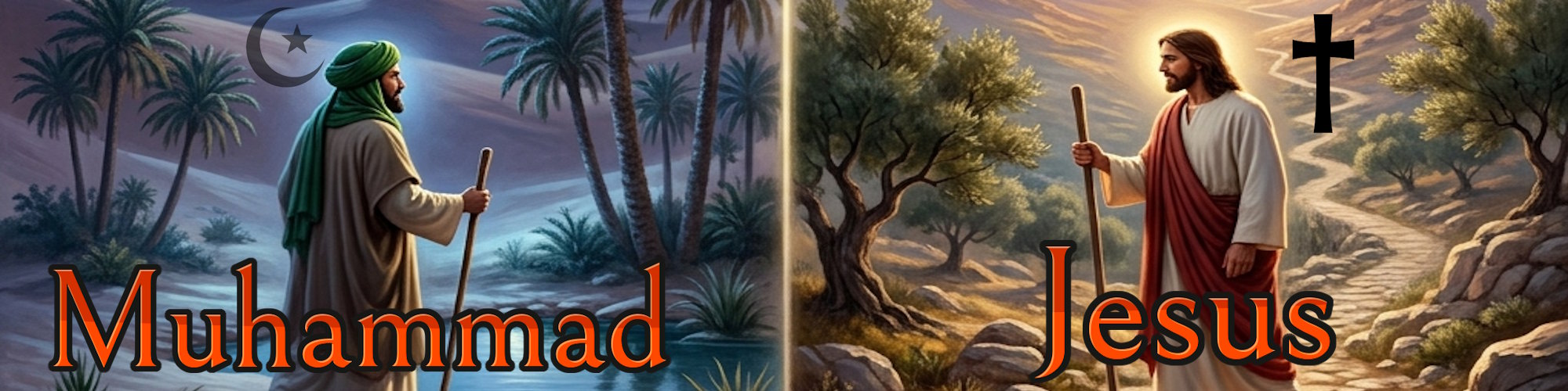 Muhammad vs. Jesus: A Christian Comparison banner — click to open navigation menu